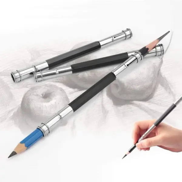 Pencil Extender/Lengthener with Metal Heads