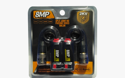 HM-926 HD-CVI/TVI/AHD Spilt Join Black HD Video Balun (1080p, 3MP, 5MP, 8MP)